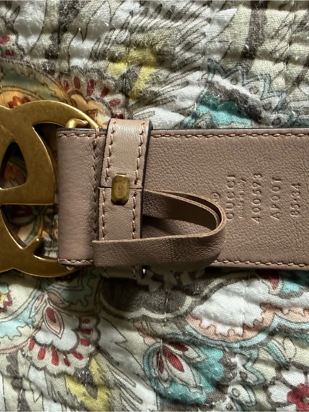 Gucci leather belt